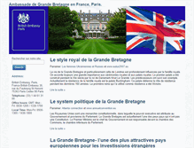 Tablet Screenshot of amb-grandebretagne.fr